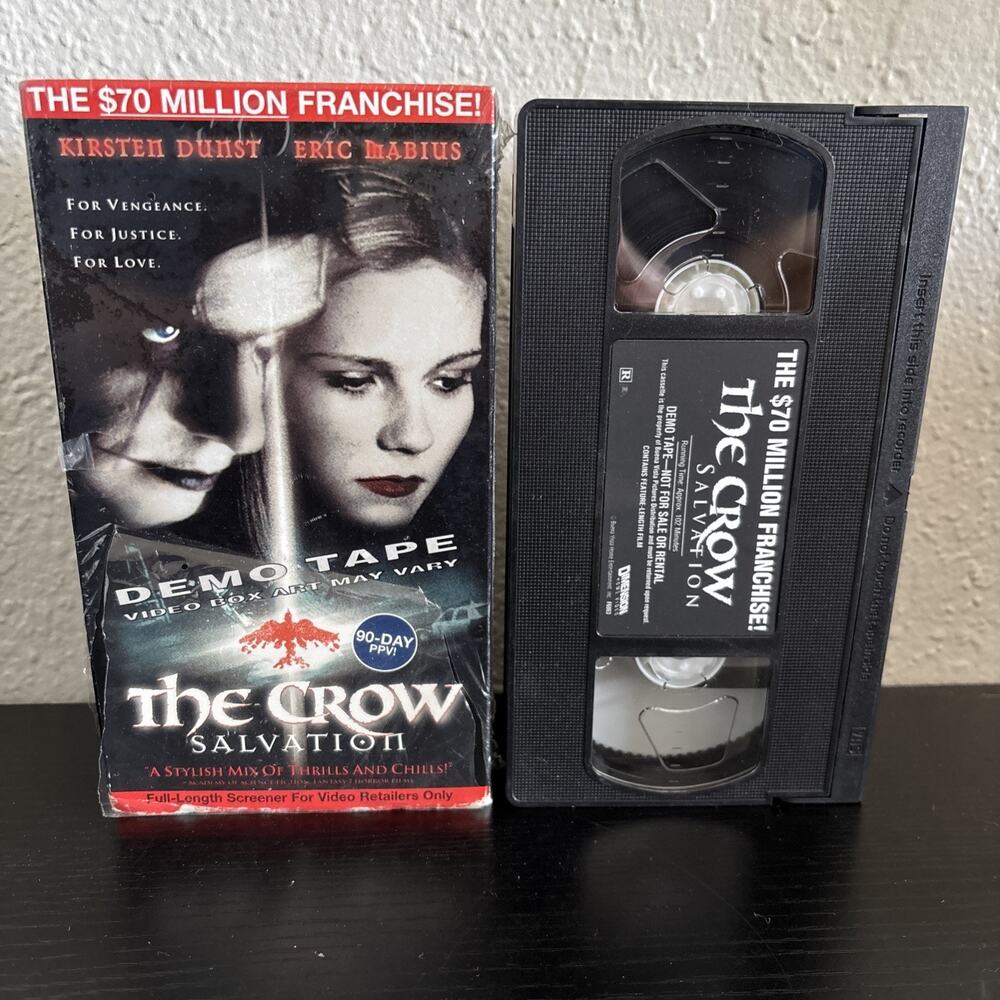 The Crow: Salvation (VHS, 2001) Demo Tape Screener
